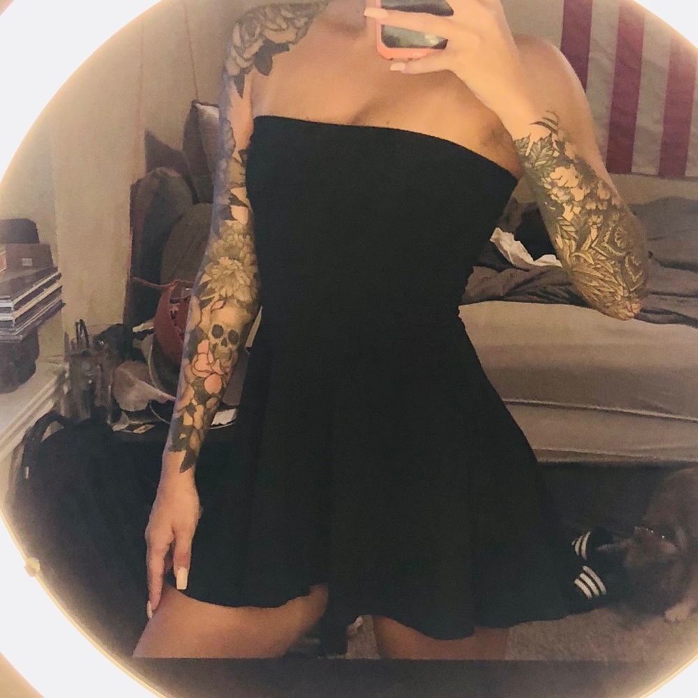 American Apparel strapless mini dress